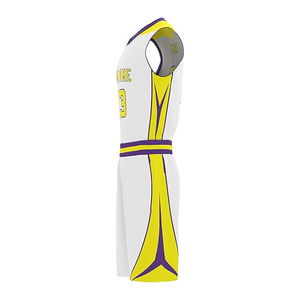 Ensemble d'uniformes de basket-ball respirants à manches courtes de haute qualité pour hommes, avec logo personnalisé, en vente en ligne - Product Image 2