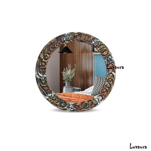Handmade Gold Sunburst Round Wall Mirror with Crystal Glass and Smooth Edge Luxury Home Decor From REHMAN CRAFT - Product Image 2