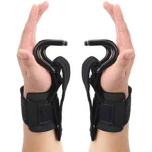 Latest Design Neoprene Metal Rod Hooks Powerlifting Gym Workout Equipment Non-Slip Rubber Coating Heavy Fitness Body Building - Product Image 1