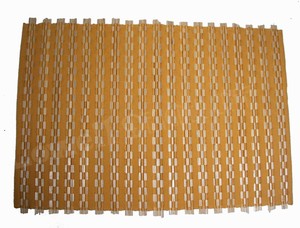 Handmade Bamboo Designer Rectangle Retro Eco-Friendly Green <b>Table</b> <b>Mat</b> with Textured Weave - Product Image 4