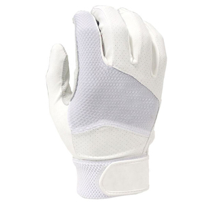 Men Baseball Batting <b>Gloves</b> Leather Ergonomic Fit Flexible Spandex Palm Padding Adjustable Strap <b>Moisture</b> Resistant Durable Grip - Product Image 2