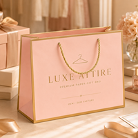 Sacs cadeaux de luxe en papier mat enduit, biodégradables, recyclables, écologiques, avec logo personnalisé OEM, design sur mesure, vente en gros