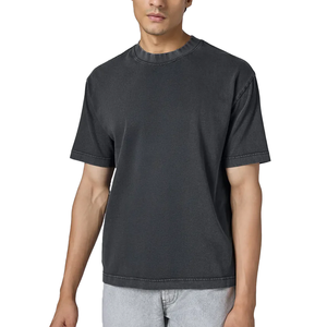Camiseta de Hombre Más Vendida, Transpirable, con Lavado Ácido, de Secado Rápido, Estilo Urbano y para Uso Diario, Tela de Algodón Suave - Product Image 1