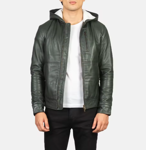 แจ็คเก็ตหนังผู้ชายแบบปรับแต่งได้ ผลิตในปากีสถาน ปี 2026 คุณภาพพรีเมียม คอตั้ง สไตล์ไฮสตรีท สำหรับฤดูหนาว - Product Image 3