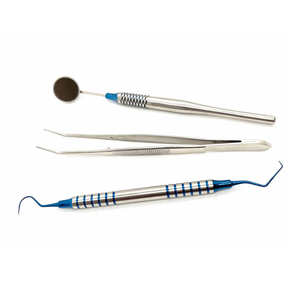 Kit d'examen dentaire manuel ergonomique de qualité supérieure, instruments en acier certifiés CE, personnalisation de la marque, faible MOQ - Product Image 1