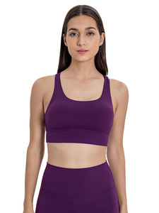 Women Summer Cross Back Yoga Sports <b>Bra</b> Lightweight High Strength Shockproof Breathable <b>Plus</b> <b>Size</b> Fitness <b>Bra</b> - Product Image 5
