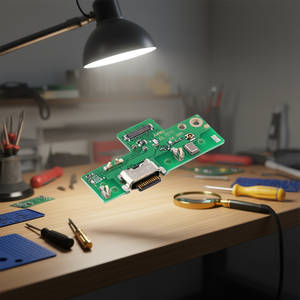 Scheda porta di ricarica Motorola Moto G8 con connettore microfono, parte di ricambio - Product Image 3