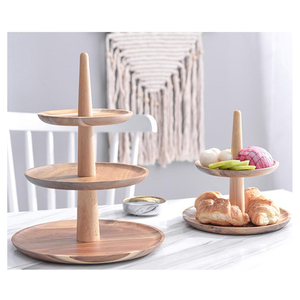 Luxury Wooden Cake Stand Premium Wooden Cake Stand Fruit Stand Cake Stand Dessert Serving Display Wedding Decoration Party Use - Product Image 4