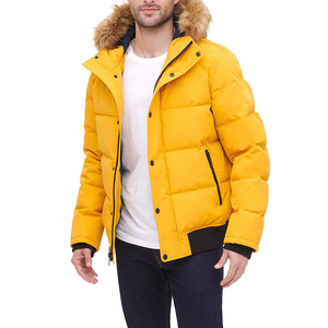 <b>Cheap</b> Price Factory Custom High Quality Men Winter Plus Size <b>Puffer</b> <b>Jackets</b> Casual Portable Stand Collar Polyester Wadding Fit - Product Image 6