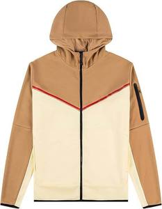 Survêtement d'entraînement décontracté pour homme, coupe-vent d'hiver, respirant, séchage rapide, 100 % coton, col à capuche, léger, fermeture à cordon - Product Image 2