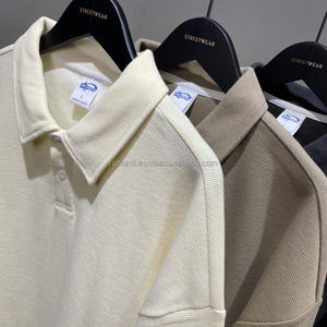 Chemise unie pour homme en coton à manches courtes, coupe décontractée, respirante, extensible, séchage rapide, col élégant, idéale pour l'été - Product Image 5