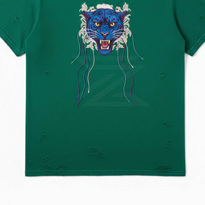 เสื้อยืดฮิปฮอปผู้ชาย โพลีเอสเตอร์/คอตตอน คอกลม ทรงปกติ พิมพ์ลายด้วยความร้อน ระบายอากาศได้ดี ผ้าป้องกันการเป็นขุย น้ำหนัก 150 กรัม รับสั่งทำ - Product Image 4