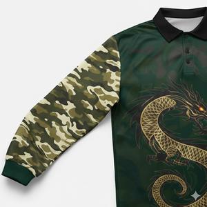 Camisa de Pesca Polo Australiana con Diseño Personalizado de Alta Calidad, Impresión por Sublimación, Sin Pedido Mínimo - Product Image 4