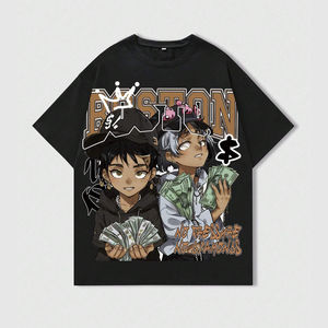 Camisetas Personalizadas DTG DTF para Hombre, Estilo Urbano, de Algodón, Manga Corta, con Estampado Gráfico, Casual, al por Mayor - Product Image 1