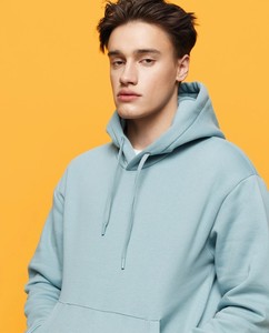 Sweat-shirt à capuche unisexe surdimensionné, couleur unie, en molleton de coton, décontracté, pour l'automne et l'hiver - Product Image 3