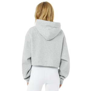 Custom Long Sleeve Pullover Wholesale Custom Logo Oversized Blank <b>Thick</b> Winter Cropped Zip up Hoodie Women - Product Image 3