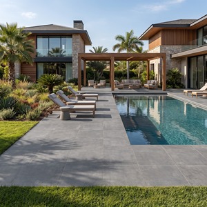 Carrelage en porcelaine Element Caliza 600x600mm antidérapant, revêtement de sol intérieur naturel, maisons contemporaines, intérieurs commerciaux, projet de salle de sport - Product Image 5