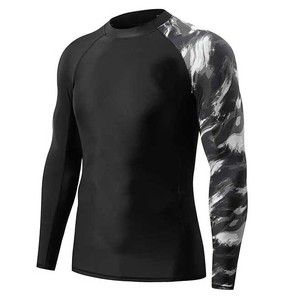 Camiseta de compresión de manga larga para MMA y BJJ, ropa de entrenamiento antideslizante, tendencia en Europa y EE. UU., venta al por mayor - Product Image 4