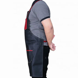 Factory Price High Quality Barber <b>Aprons</b> Durable <b>Leather</b> Made Best Fabric Comfortable Wear Barber <b>Aprons</b> - Product Image 5