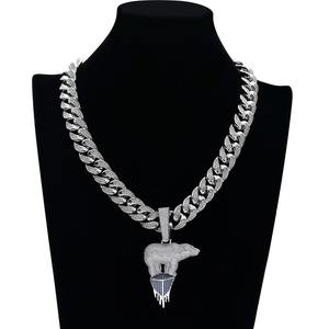 Colgante de Moissanita Hip Hop Iced Out para Hombre, Collar Bling de Rapper, Joyería de Declaración, Regalo para Él - Product Image 3
