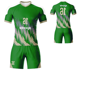 ชุดเล่นฟุตบอลระบายอากาศได้ดีชุดนักฟุตบอลสำหรับเล่นฟุตบอลดีไซน์คอวี - Product Image 3