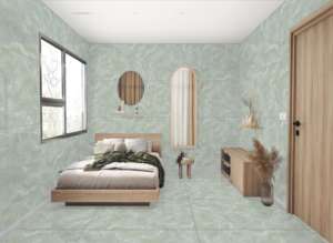 กระเบื้องพอร์ซเลนแผ่นใหญ่หรูหรา เงางาม ขนาด 800x1600 1200x1800 750x1500 มม. กระเบื้องพรีเมียมสำหรับวิลล่า โรงแรม และโครงการเชิงพาณิชย์ - Product Image 2