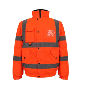 Chaqueta de Seguridad Reflectante Unisex de Alta Visibilidad Personalizada, con Capucha, Impermeable, Transpirable, para Invierno - Product Image 1