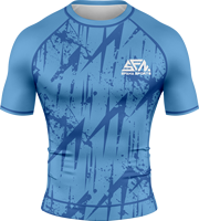Nouvel Arrivage Ensemble Rashguard et Short de Compression Homme Sans Gi Séchage Rapide Respirant Spandex/Polyester pour Boxe Entraînement Gym Fitness