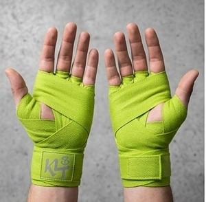 Bandes de maintien pour les mains en néoprène vert, soutien du poignet, fermeture magnétique réglable, protection professionnelle, usage intensif, boxe et fitness, unisexe - Product Image 2