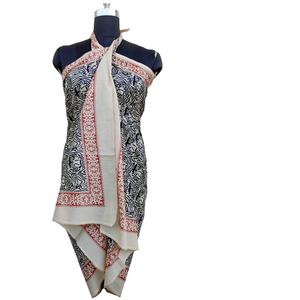 Paero algodón bloqueado a mano impreso playa Sarong multicolor luz Pavo Real personalizado ropa de playa 1 pieza - Product Image 1