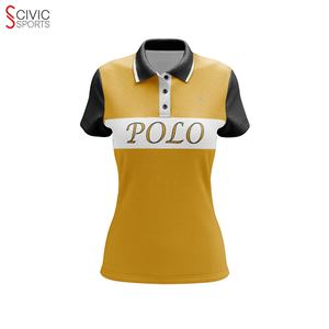 2025 New Tech Professional Women's Short Sleeve Golf for <b>Polo</b> <b>Shirts</b> Breathable Polyester Printed Pattern Knitted Weaving Method - Product Image 1