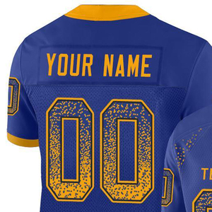 เสื้อฟุตบอลอเมริกันแบบซับลิเมชั่นสั่งทำพิเศษ 100% โพลีเอสเตอร์ ชุดลำลองแบบกำหนดเอง OEM ชุดทีมพิมพ์ลายสำหรับนักกีฬา ระดับมืออาชีพ - Product Image 3