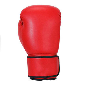 Maroon Leather Boxing <b>Gloves</b> Lace-<b>Up</b> Closure Full Finger Adult Training Gear - Product Image 1