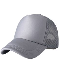 Gorra Trucker Gris Claro Personalizada con Malla Trasera, Ajustable, Transpirable, de Poliéster, con Espuma Frontal, Logotipo Personalizado, Gorra de Béisbol Lisa - Product Image 1