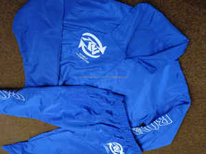 Vêtements de sport en nylon personnalisés pour hommes, survêtements, veste zippée, ensemble de jogging, survêtement brodé en blocs de couleurs, coupe-vent, sueur - Product Image 3