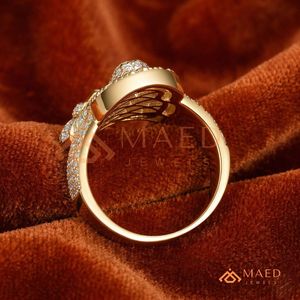 18K Yellow Gold Plated Jesus Piece <b>Ring</b> <b>Iced</b> Out Sacred Heart Hip Hop Religious Jewellery Diamond Halo Christ Portrait <b>Ring</b> - Product Image 3