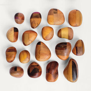 Anneaux de doigt en résine et en bois faits à la main, bracelets décontractés - Product Image 5