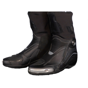 Men's <b>Black</b> White Yellow Plus Size Flame-Retardant Leather Sportswear Motorcycle <b>Boots</b> Breathable Anti-UV Quick Dry All Seasons - Product Image 4