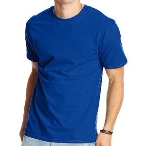 T-shirt bleu Clush Industries personnalisé avec logo, coupe carrée, col rond, 300 GSM, streetwear, coupe courte, 100 % coton, coupe classique, poids lourd - Product Image 1