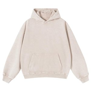 Sudadera con Capucha de Color Sólido, Informal, 100% Algodón, Felpa Francesa, Estilo Urbano de Invierno, con Bolsillo, en Oferta - Product Image 5