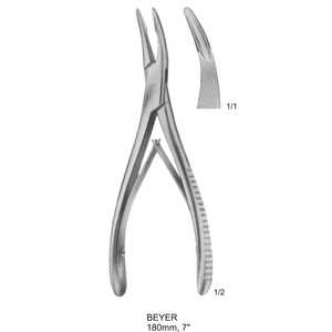 เครื่องมือผ่าตัด BEYER Bone Rongeurs ทำจากเหล็กกล้าไร้สนิม ใช้ซ้ำได้ สำหรับศัลยกรรมกระดูกและประสาท  ขั้นต่ำในการสั่งซื้อน้อย - Product Image 1
