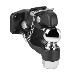 Gancio di traino combinato con capacità di carico di 20000 libbre, attacco per ricevitore con sfera da 2 5/16 pollici, compatibile con attacchi da 2,5 e 3 pollici. - Product Image 3