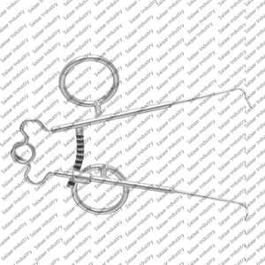 Retractor de Piel Sisson 4x1x1 con Puntas Afiladas y Bloqueo de Dedo, Instrumento Quirúrgico de Acero Inoxidable - Product Image 3