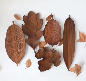 Oval Wooden Serving Tray Handmade Minimalist Solid Color Dishes & Plates - Product Image 5