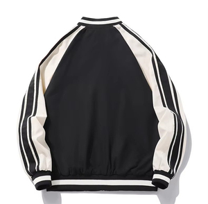 Men's Custom Polyester/Cotton Casual Long Sleeve Baseball Varsity Letterman <b>Jacket</b> Wholesale Embroidered <b>Patches</b> - Product Image 3