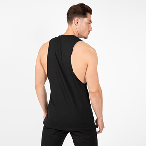 Athletic Cut Casual Gym Stinger Vest Spandex Cotton <b>Stretch</b> Quick Dry Lightweight Sleeveless Tank Custom OEM Private Label - Product Image 2