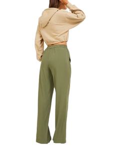 Sudaderas con capucha recortadas en blanco de poliéster y algodón de alta calidad para mujer, ropa de calle, sudaderas con Capucha de punto personalizadas a la moda para mujer - Product Image 6