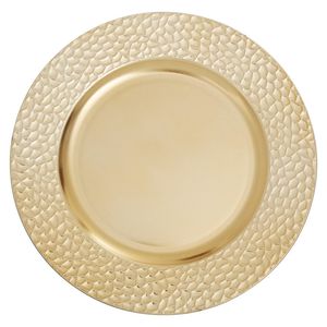 Assiette de présentation décorative de luxe en métal pour table à manger, mariage, fête – Finition élégante, premium et durable - Product Image 1
