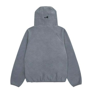 Sweat-shirt à capuche zippé pour homme en coton et polyester, coupe oversize et carrée, épaules tombantes, en molleton, options d'impression sérigraphique - Product Image 5