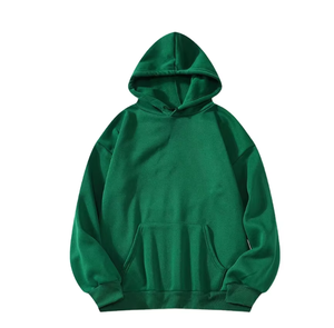เสื้อฮู้ดผู้ชายทรงปกติ สีฟ้าอ่อน แขนยาว สีพื้น ดีไซน์กระเป๋า ผ้าเฟรนช์เทอร์รี่ 100% คอตตอน - Product Image 4
